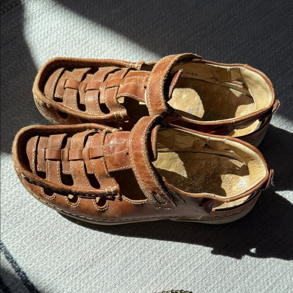 Vintage Wolky Brown Leather luxury walking gorpcore Footwear size 8
